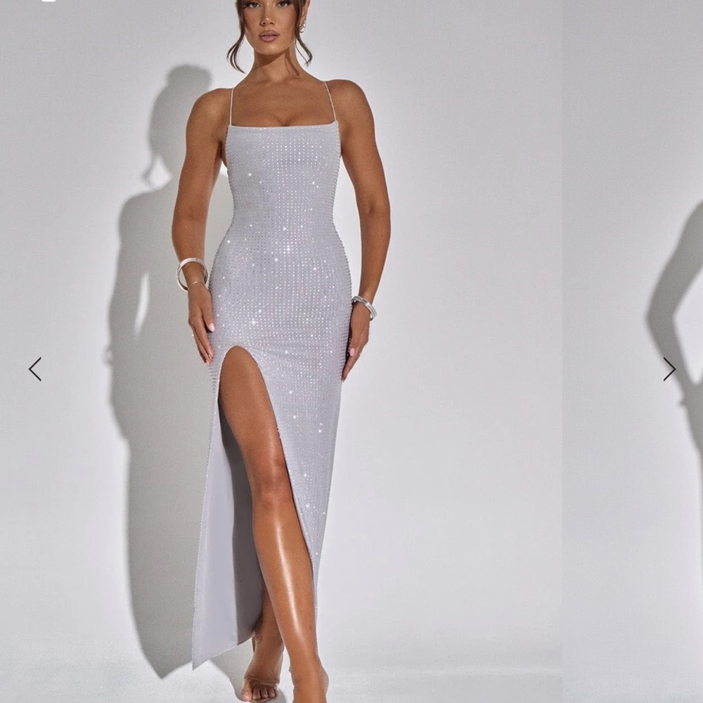 Tatum Maxi Dress - Silver Medium from Babyboo - Brand New Never worn